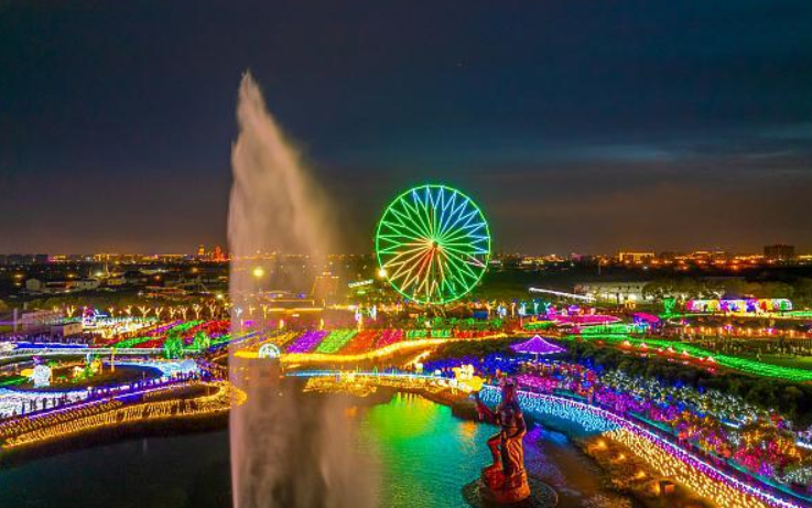 浙江宁波：达人村开启梦幻灯光秀暨纳凉晚会(图4)